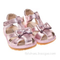 bow design girls dress shoes for summer SQ-11105PK